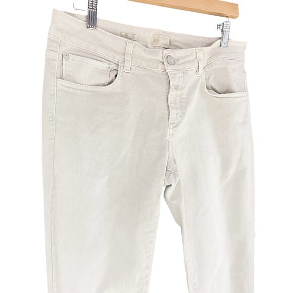 CLOSED Baker Mid-Rise Slim Ankle Jeans in Light Beige/Cream Size 29 - Picture 3 of 10
